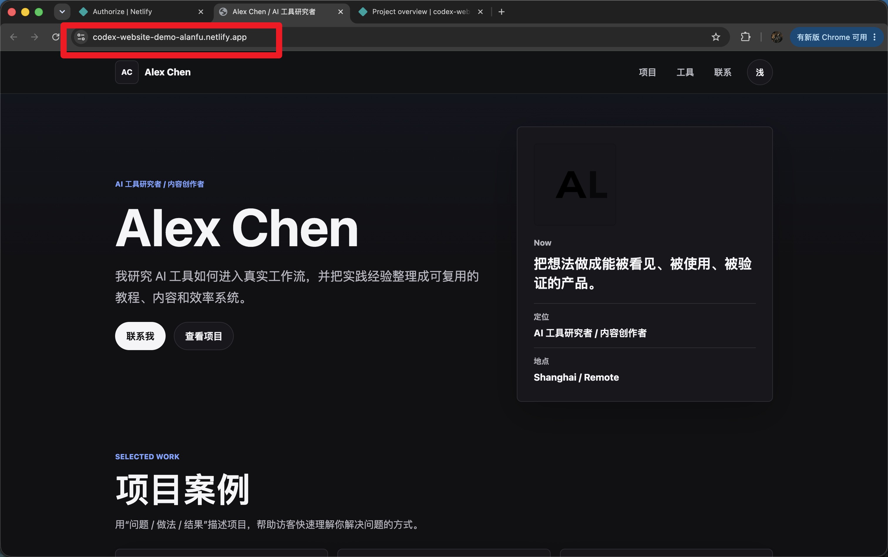 部署成功-公开链接